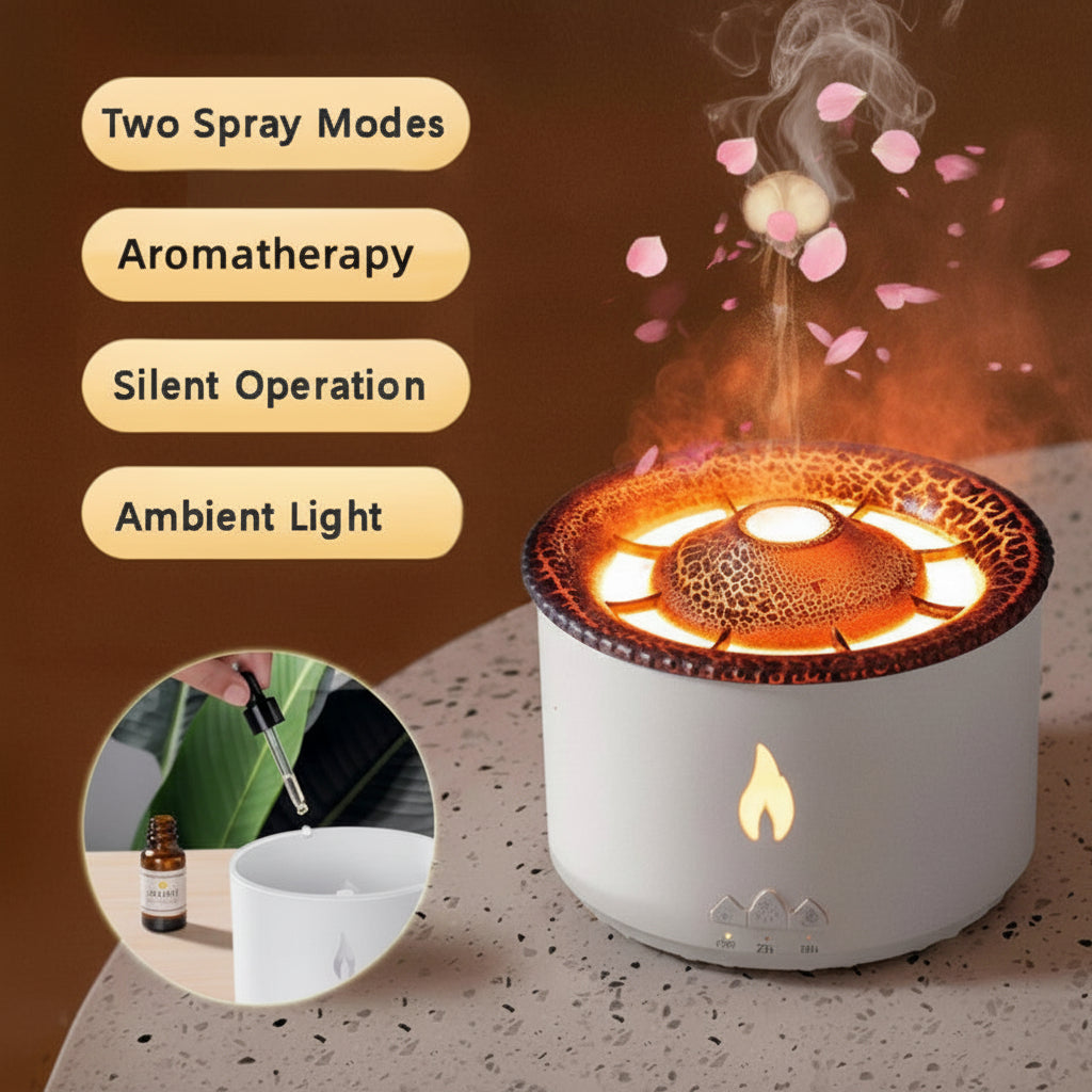 Volcano Flame Aromatherapy Humidifier