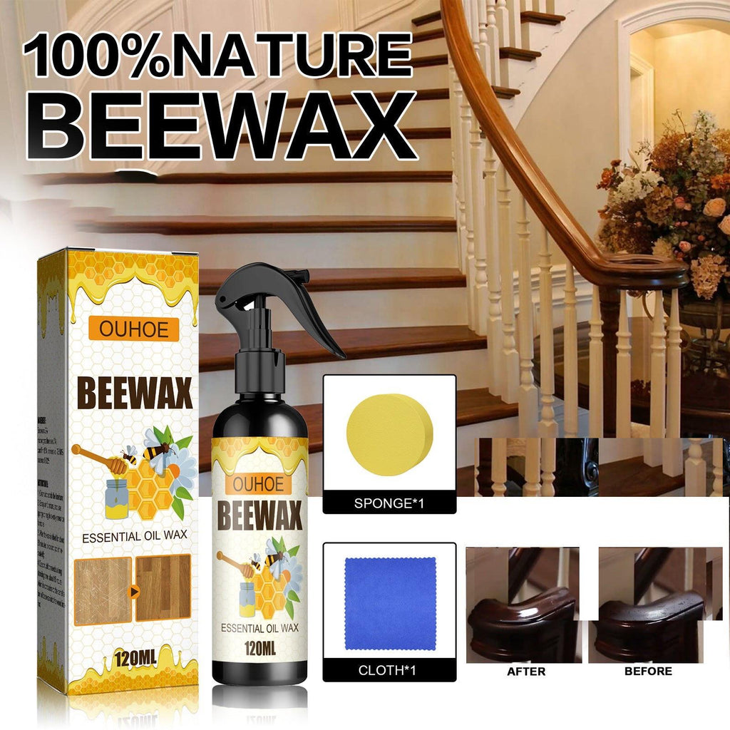 WoodShine Beeswax Spray – Natural Furniture Polish & Restorer