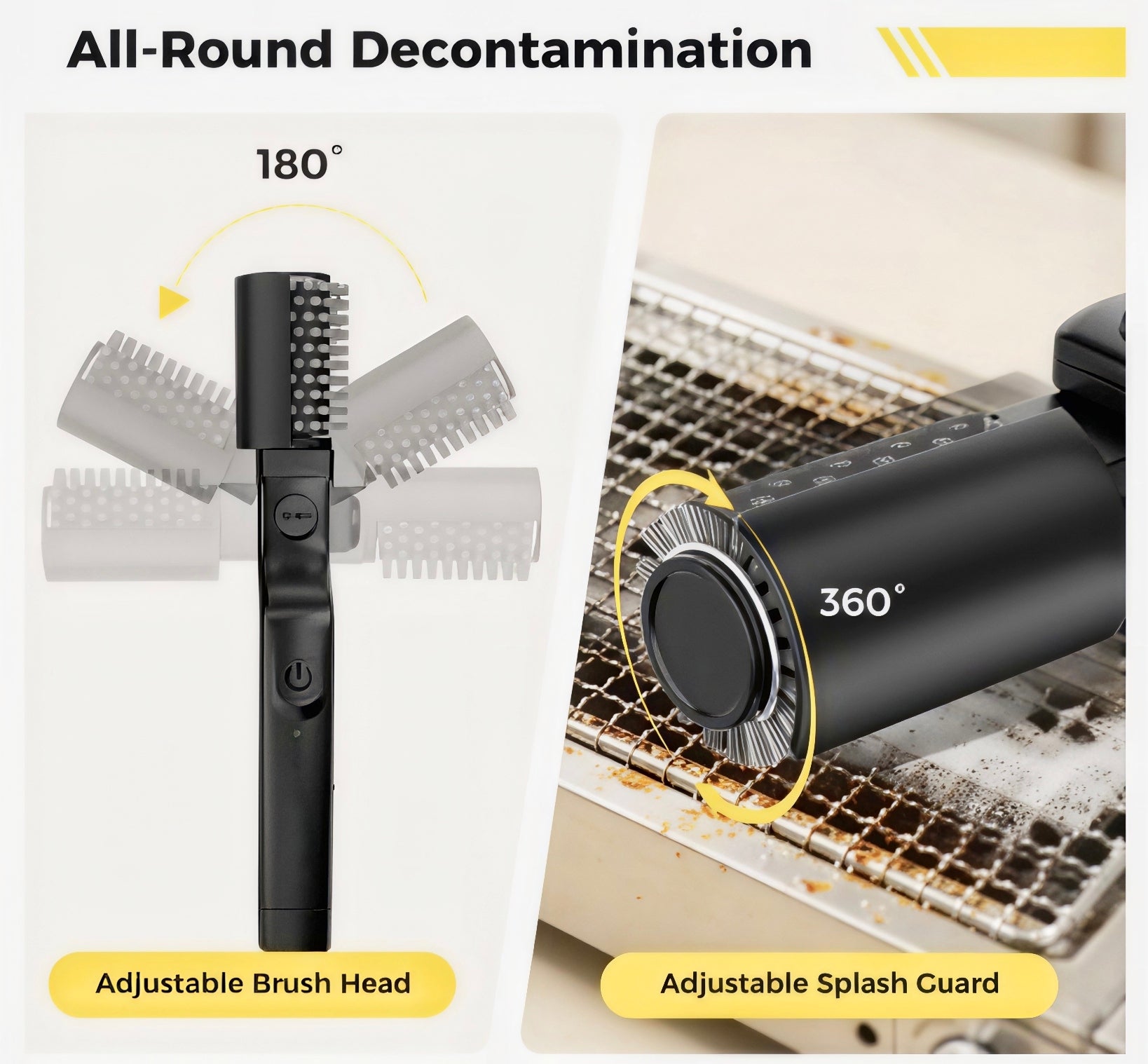 Electric BBQ Grill Brush – Heavy-Duty Grease Cleaner