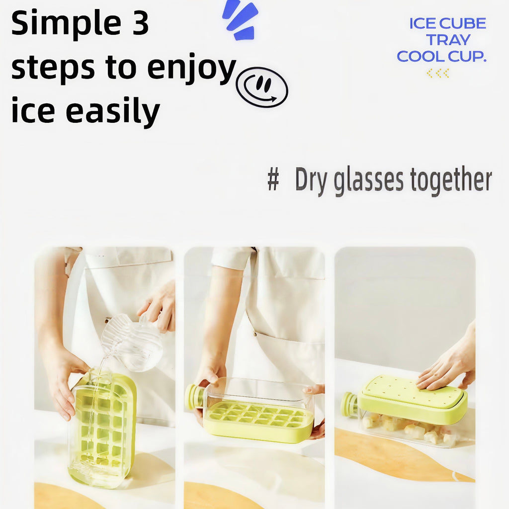 Sealed Ice Cube Tray – Food-Grade Reusable Freezer Mold