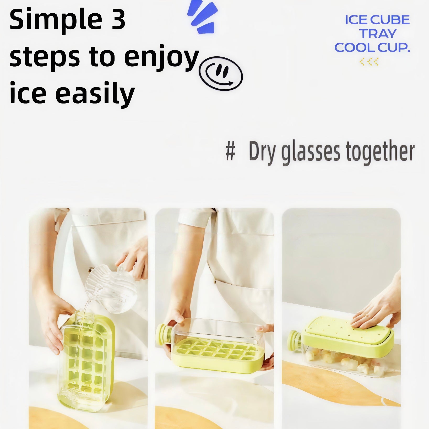 Sealed Ice Cube Tray – Food-Grade Reusable Freezer Mold