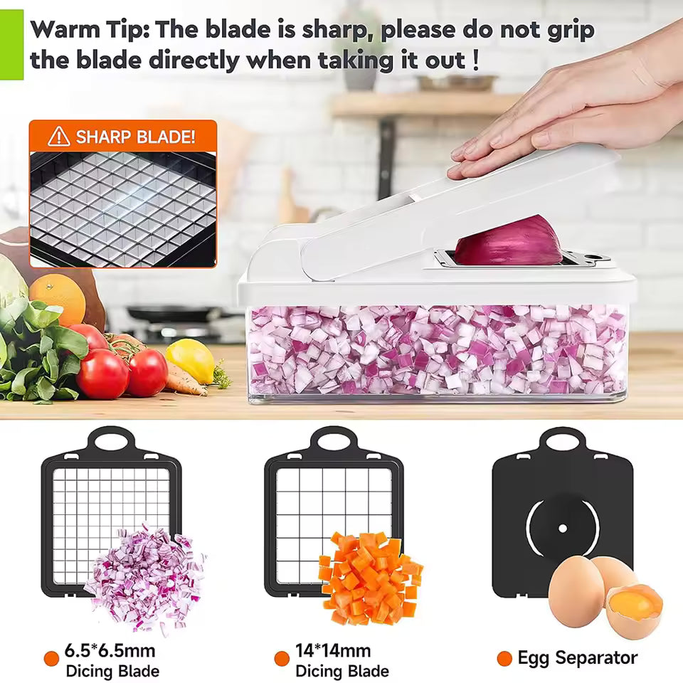 15-in-1 Vegetable Slicer – Multifunctional Kitchen Cutter