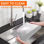 Food grade - Stainless Steel Cutting Board – Antibacterial Kitchen Mat