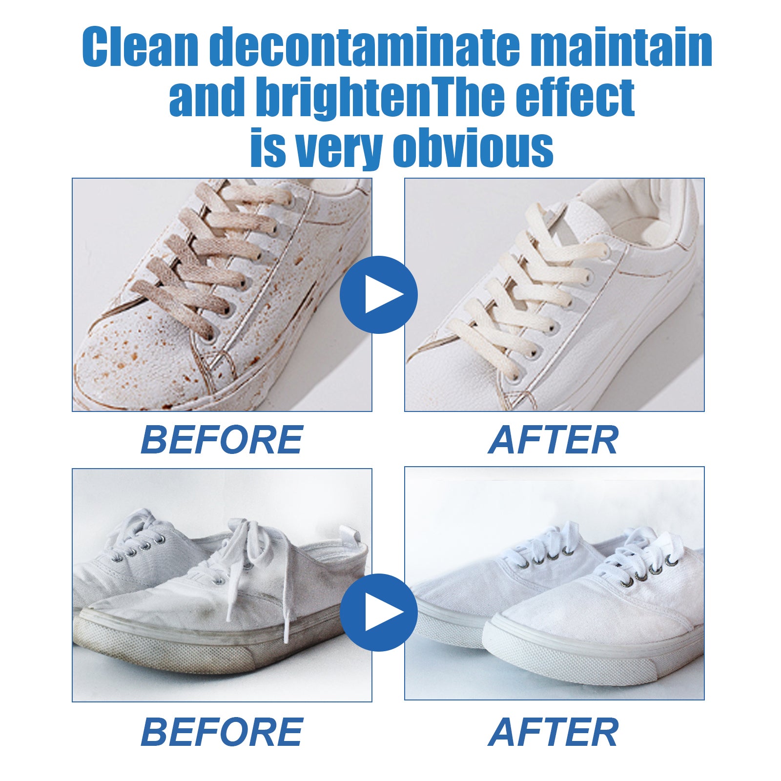 White Shoe Cleaning Cream – One-Wipe Stain Remover