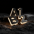 A1 on rock B2 tilted below