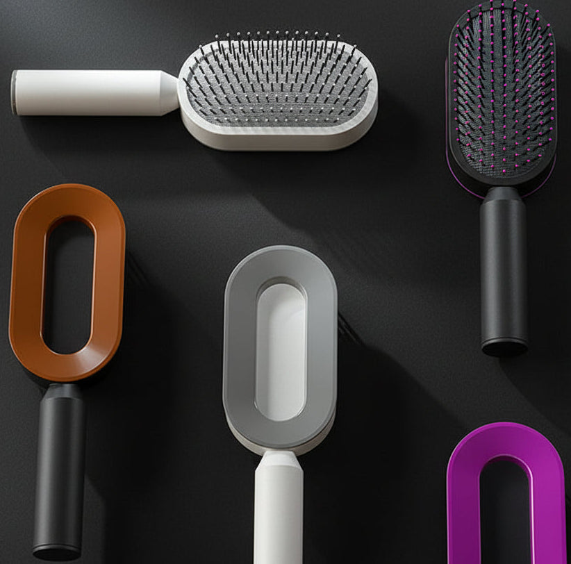 Self-Cleaning Scalp Massage Hair Brush