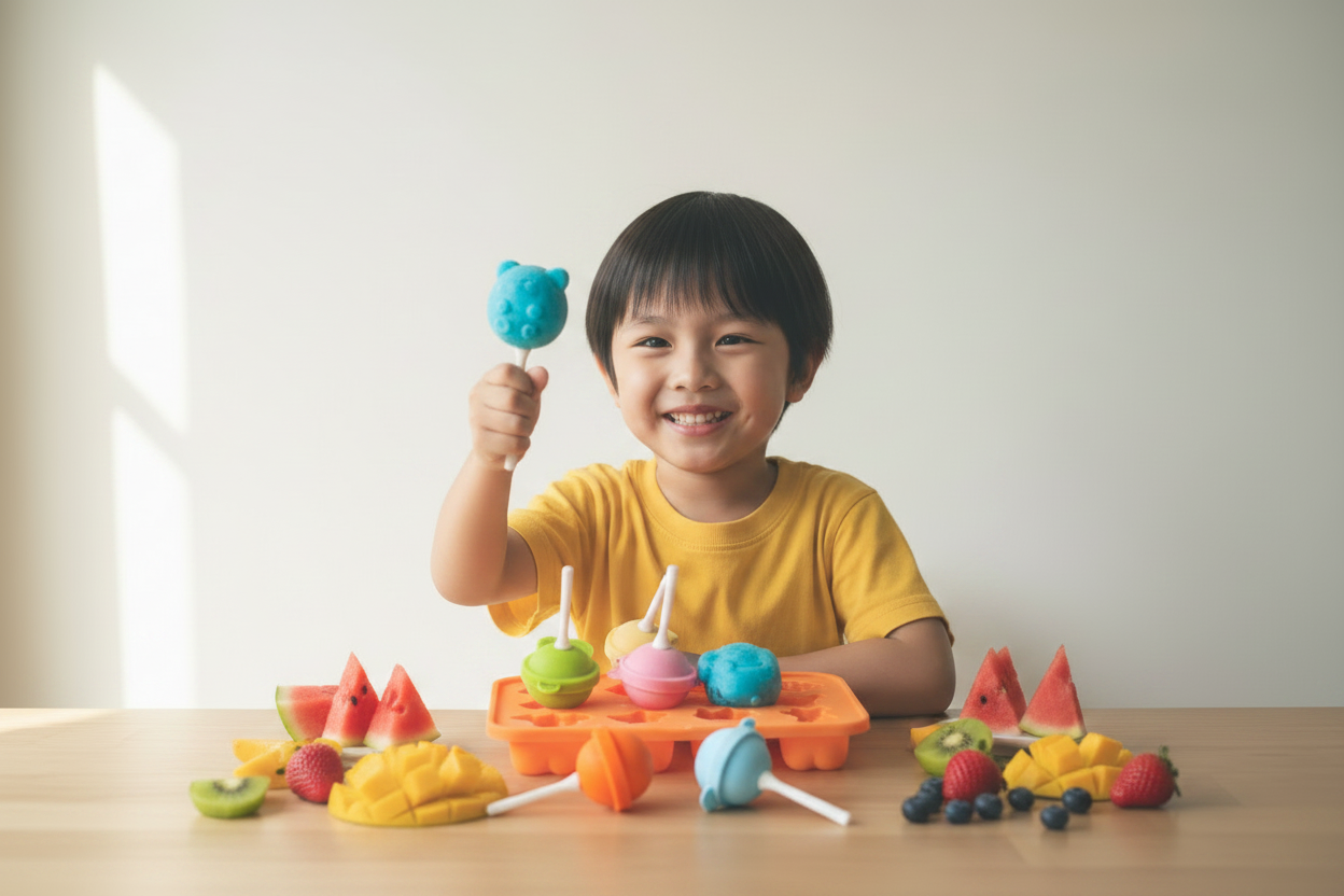 After - Child with Exact Popsicle Mold