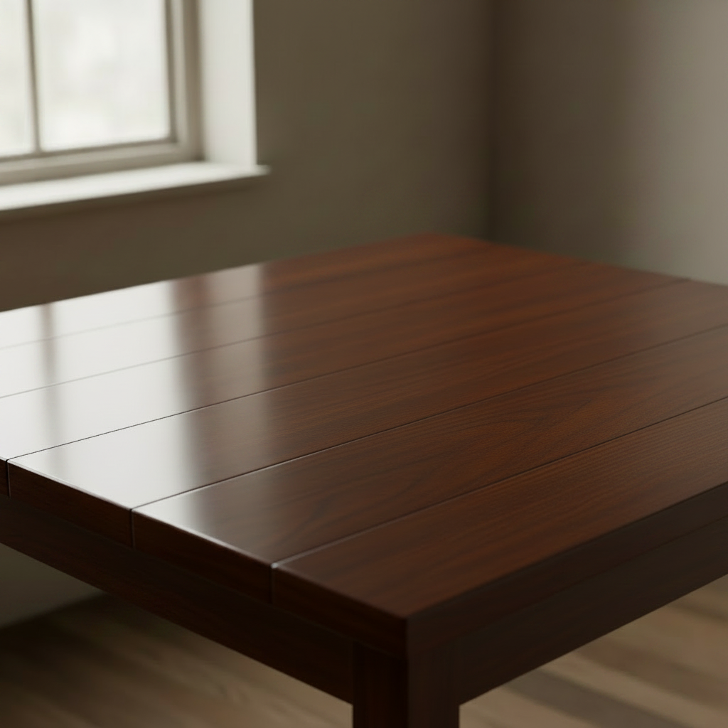 Dark Glossy Wooden Table