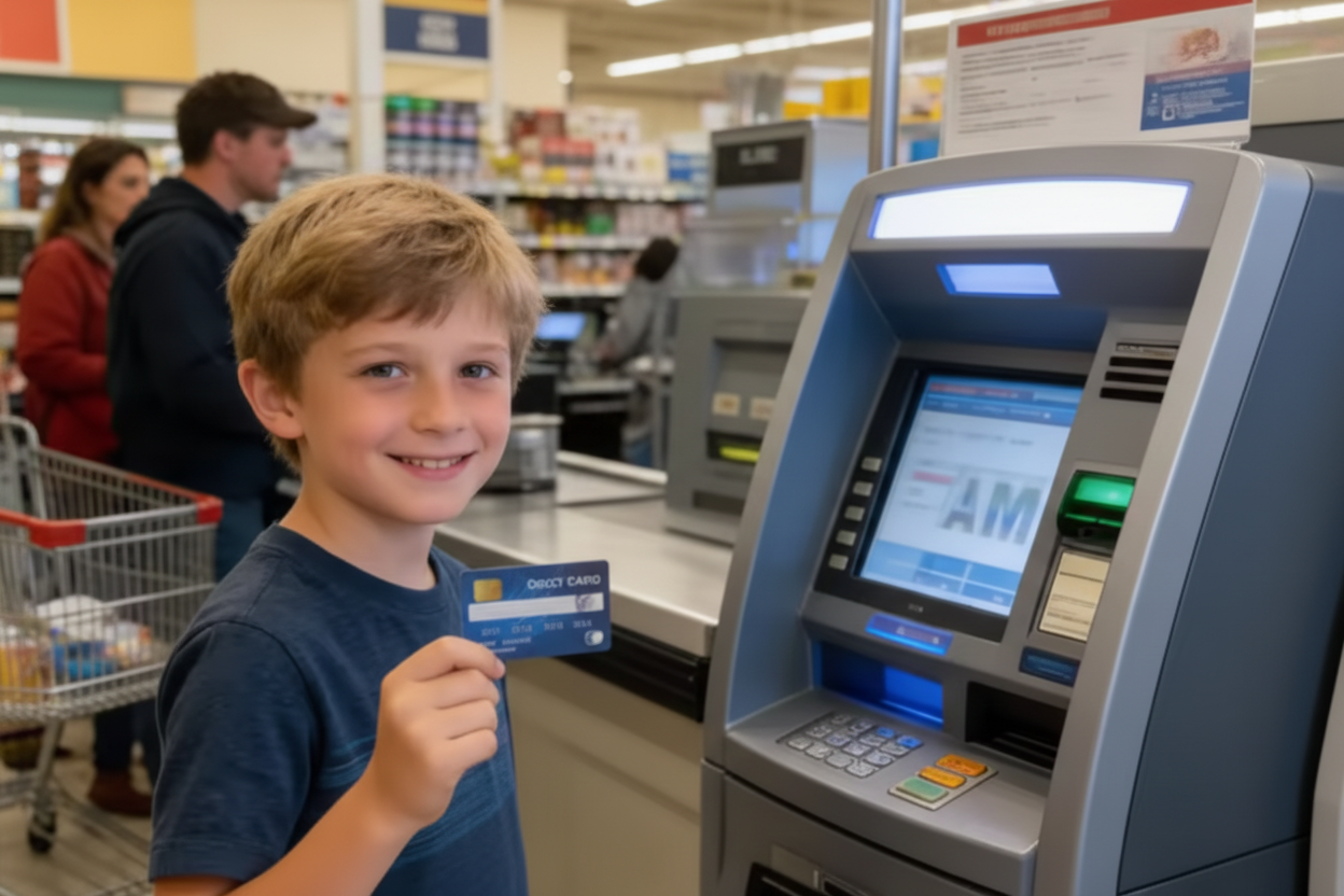 Edited image with credit card