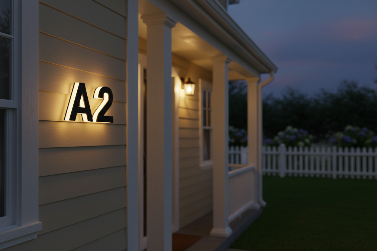 LED House Number A2 - USA Home Style