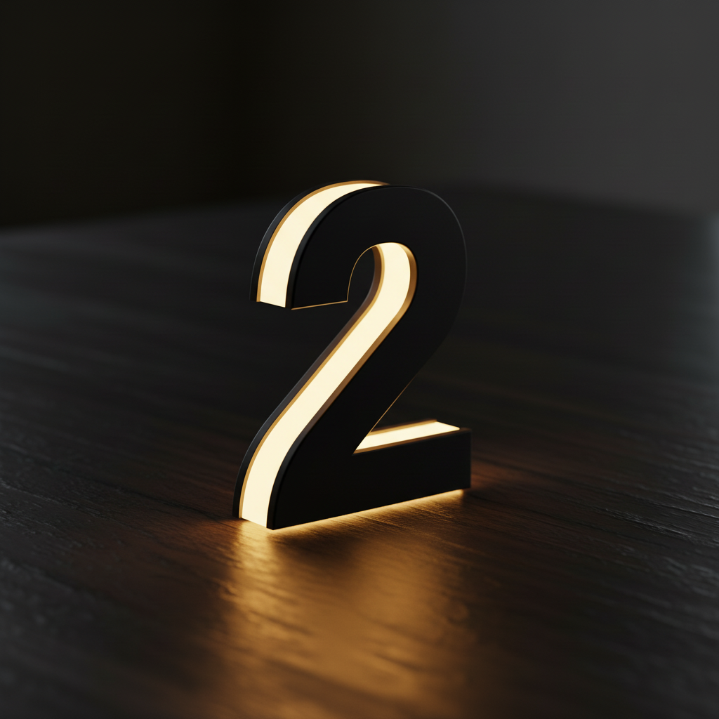 LED Number 2 - Full Side Glow