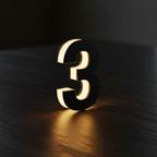 LED Number 3 - Full Side Glow