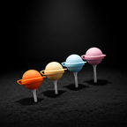 Planet Straw Toppers Dark Charcoal Theme