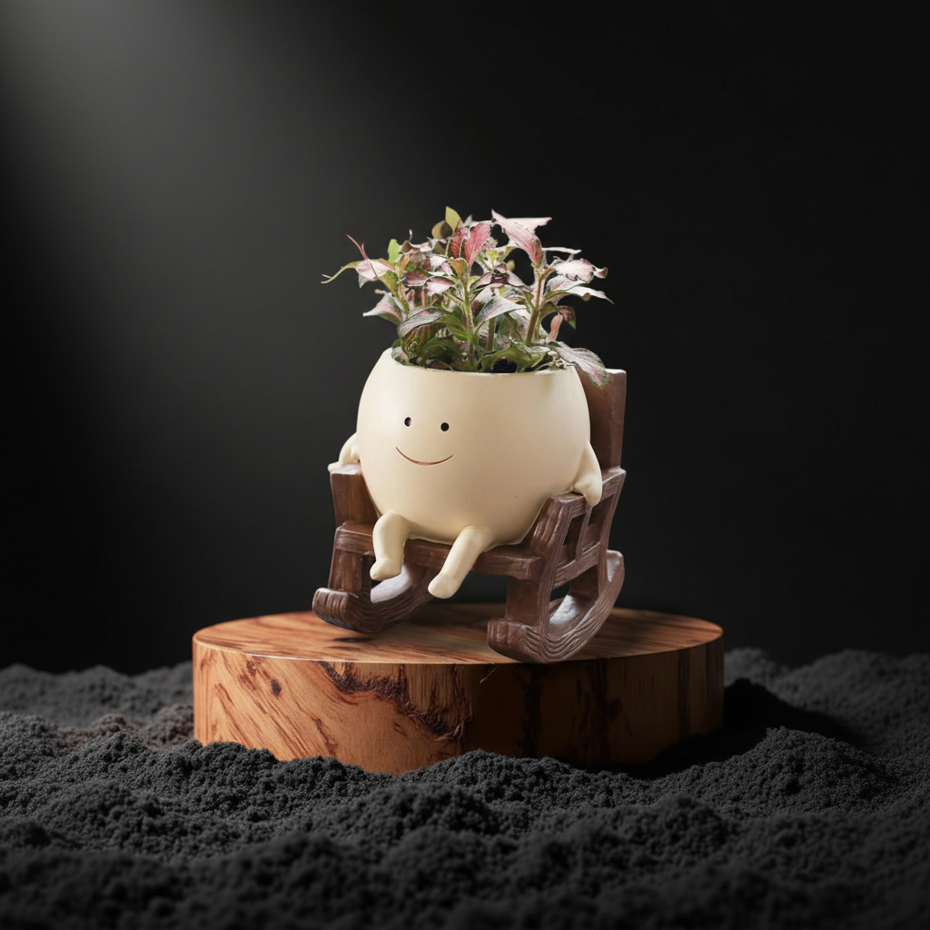 Premium product photography on wooden podium