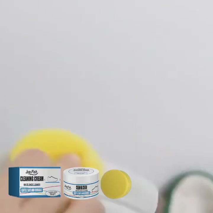 White Shoe Cleaning Cream – One-Wipe Stain Remover
