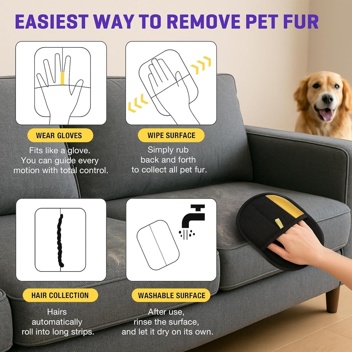 OSTEUS™ Fur Premium Pet Hair Removal Glove