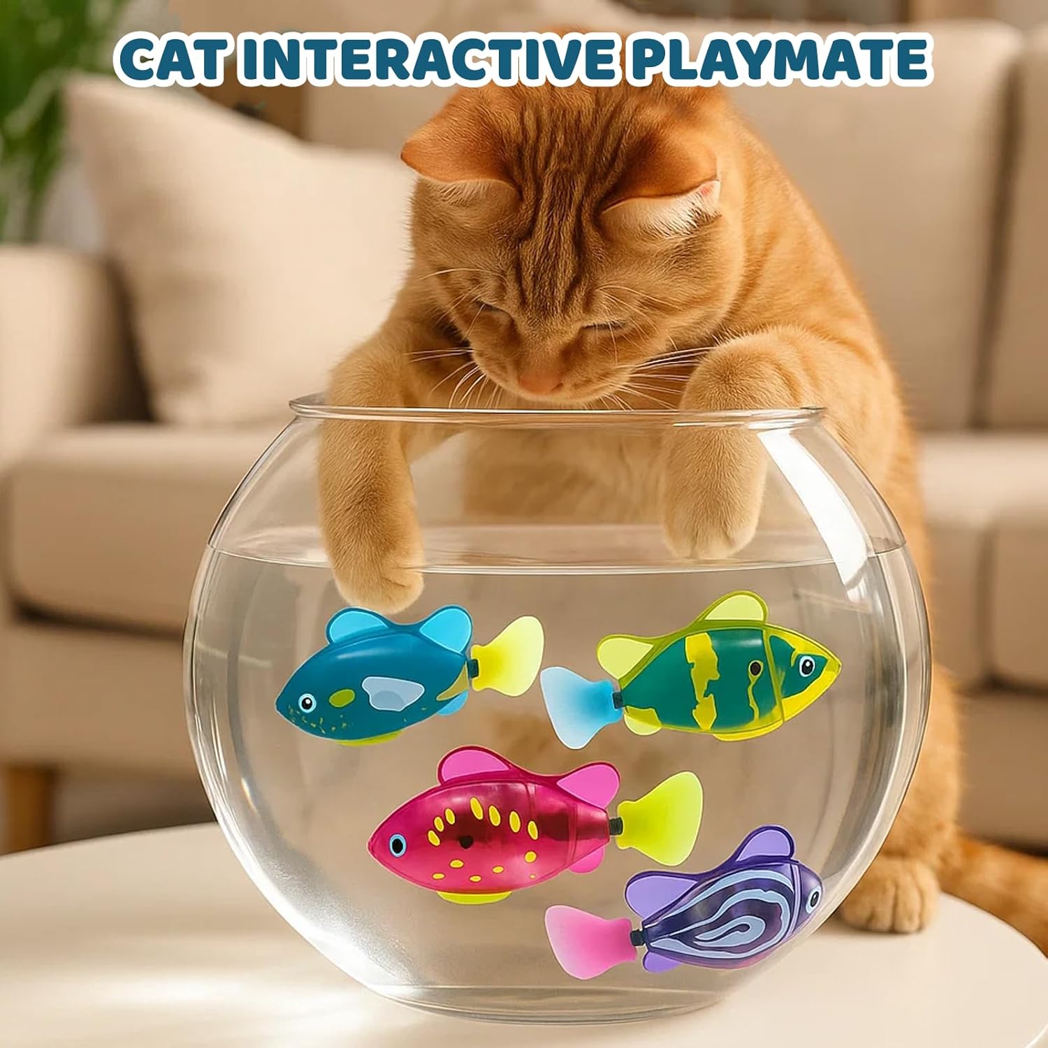 Realistic Electronic Fish Toys – 6-Pack Kids Playset
