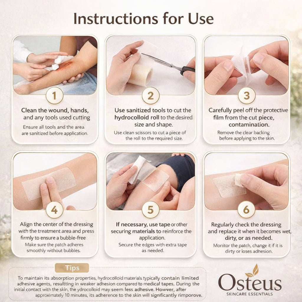 Hydrogel Wound Dressing Roll – Absorbent Acne & Wound Care