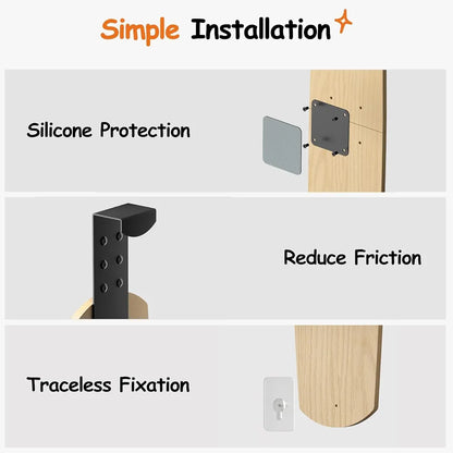 OSTEUS™ Solid Wood Eco-Friendly Hanging Door Cat Climbing Frame 4-Level Multi-Grid Jumping Platform