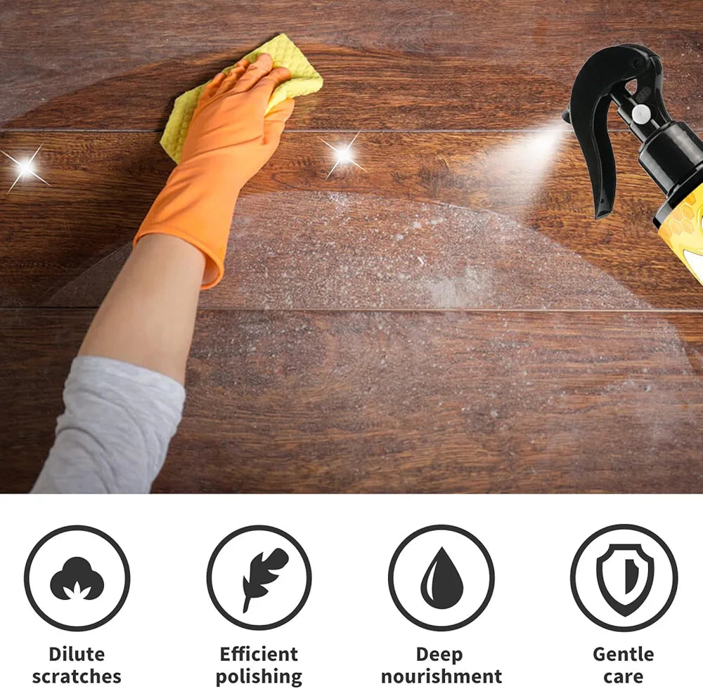 WoodShine Beeswax Spray – Natural Furniture Polish & Restorer