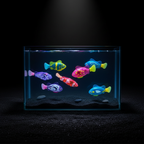 Robot Fish Dark Aquarium Charcoal Theme